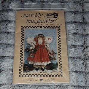 Vintage 1995 Mary Kerr, Just My Imagination #118 Christmas Angel Art Print